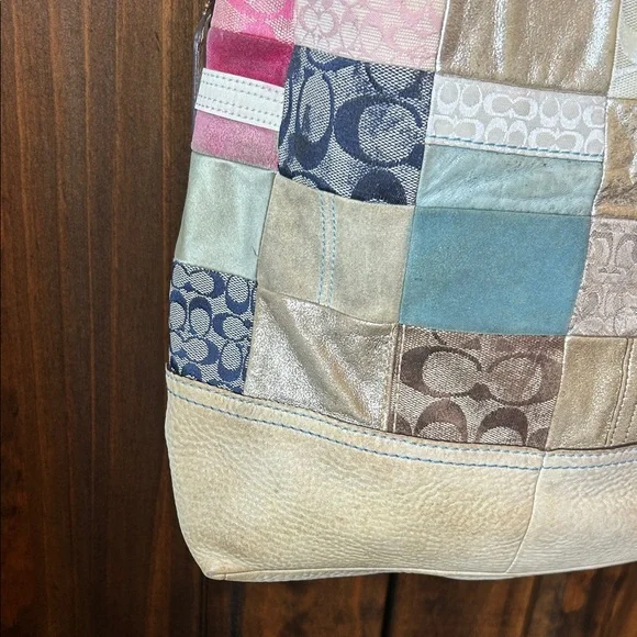 Coach Patchwork Hobo Bag in Multicolor - Picture 7 of 16